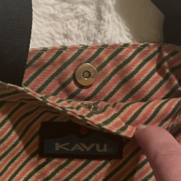 Kavu Keeper Sidewinder crossbody bag purse Striped adjustable strap hiking - Picture 5 of 5